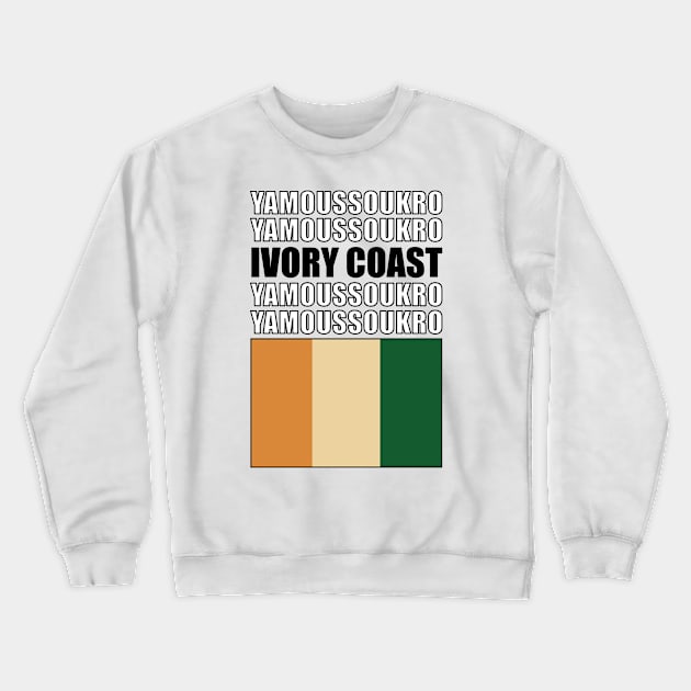 Flag of Ivory Coast Crewneck Sweatshirt by KewaleeTee